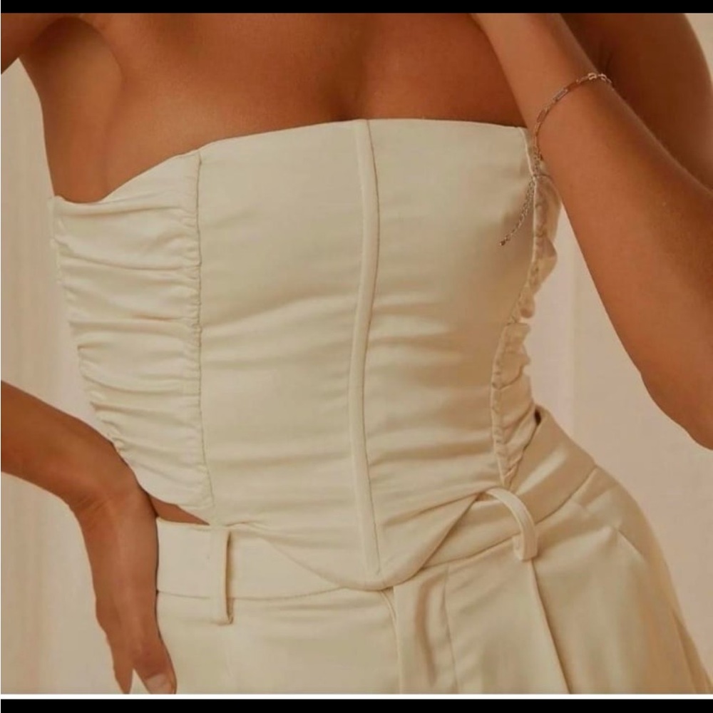 Peppermayo women’s corset-cream/yellow US 4